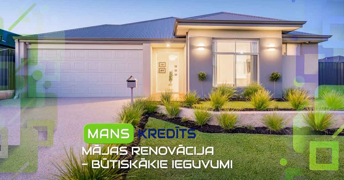 bilde mājas renovācija - būtiskākie ieguvumi